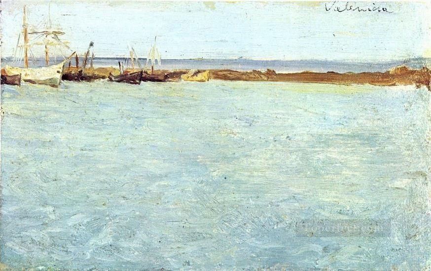 View of Valencia Harbor 1895 Pablo Picasso Oil Paintings